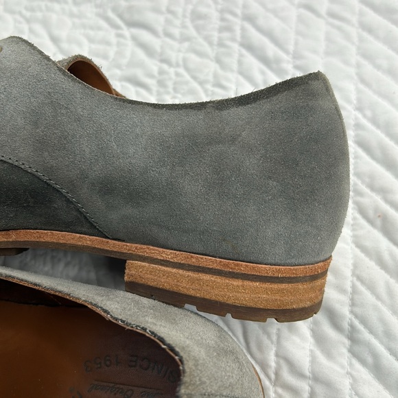 KorkEase Shoes Kork Ease Beryl Grey Suede Black Bow Oxford Loafer